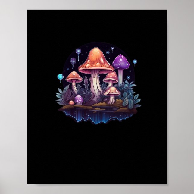 Affiche Whimsigoth Champignons Et Cristaux (Devant)