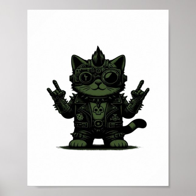 Affiche Whimsigoth Cyborg Art Vintage Design Classique (Devant)