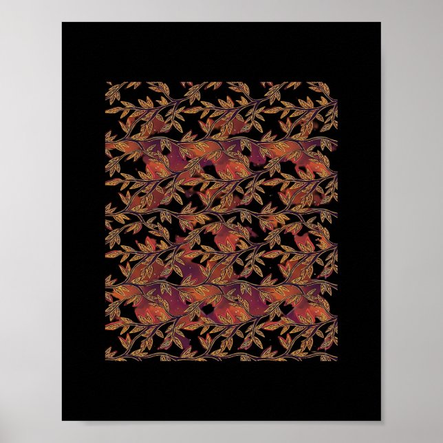 Affiche Whimsigoth Golden Vinework Graphisme (Devant)
