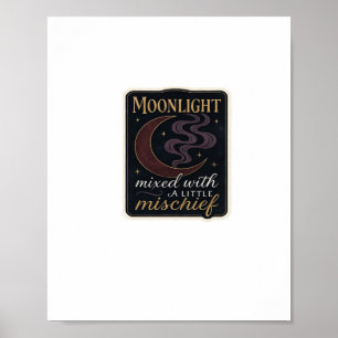 Affiche Whimsigoth Imaginaire Forêts mystiques, lunes et m
