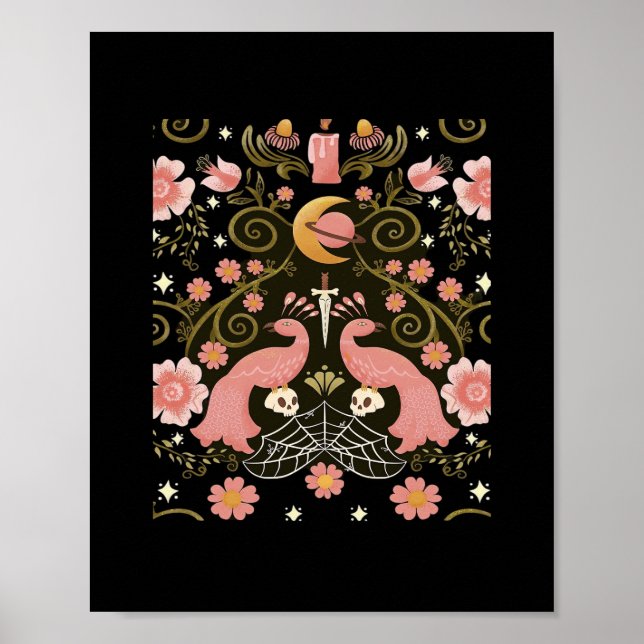 Affiche Whimsigoth Midnight Garden Graphisme (Devant)