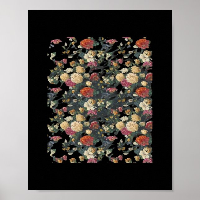 Affiche Whimsigoth Old Victorian Floral Oil Peinture Class (Devant)