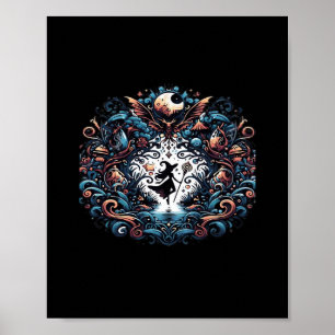 Affiche Whimsigoth sorcière dans un classique