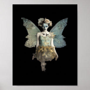 Affiche Whimsigoth Zombie Fairy Old Timey Gothique Moody A