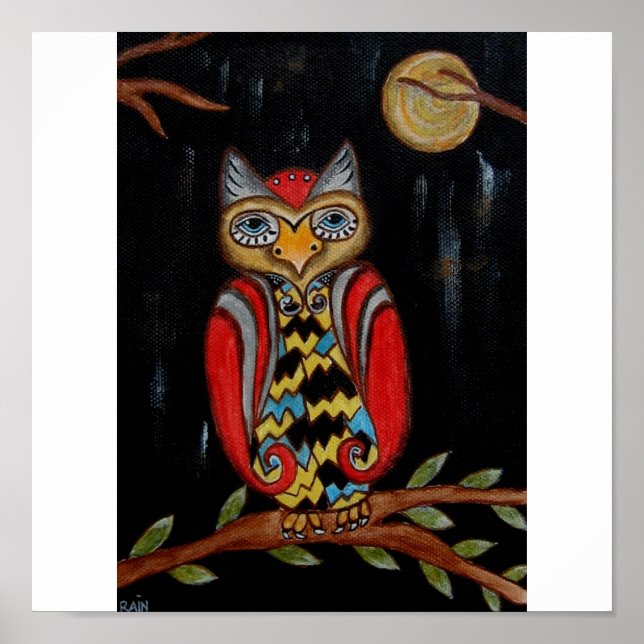 Affiche Whimsy Owl (Devant)