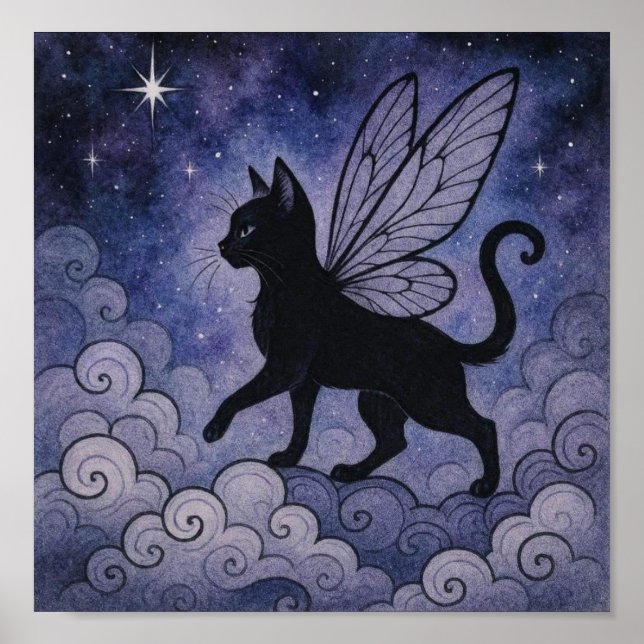 Affiche WhimsyBlackCatFairy (Devant)