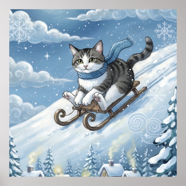 Affiche WhimsyCatSled (Devant)
