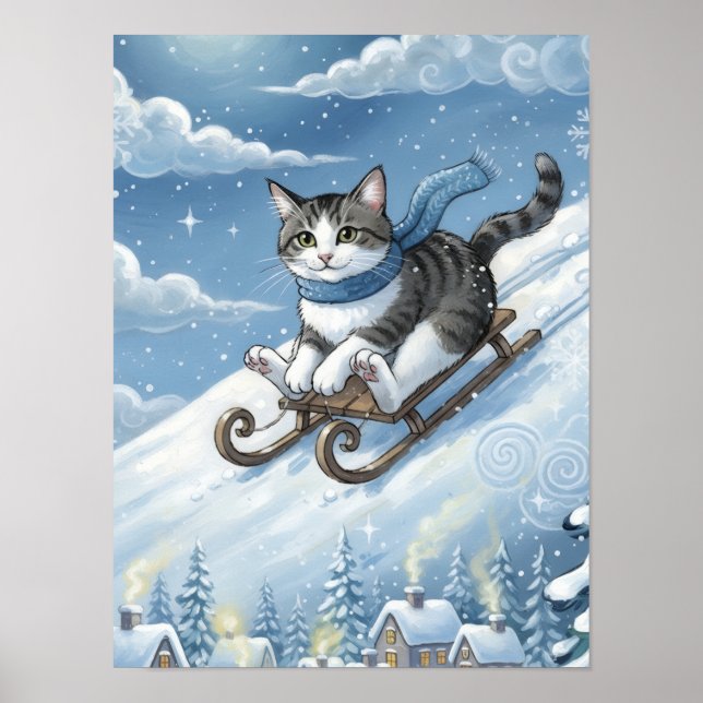 Affiche WhimsyCatSled (Devant)