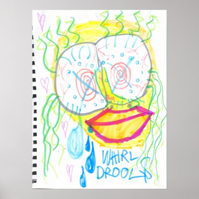 Affiche "WHiRL-DROOL$" par thaddeus & crimson's Adam Moyer (Devant)