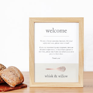 Affiche Whisk d'or rose   Bienvenue à la sécurité des vitr