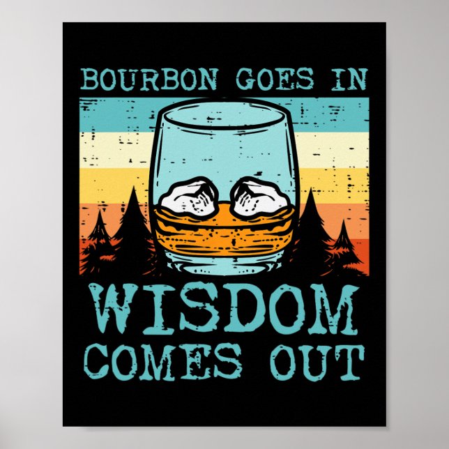 Affiche Whiskey Aller Dans La Sagesse Sorte De Fête des pè (Devant)
