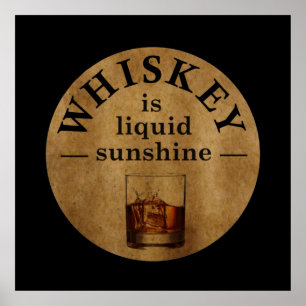 Affiche Whiskey cite d'étranges paroles d'alcool