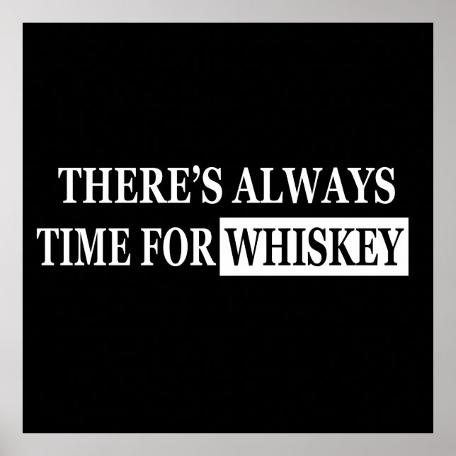 Affiche whiskey lover citations amusantes (Devant)