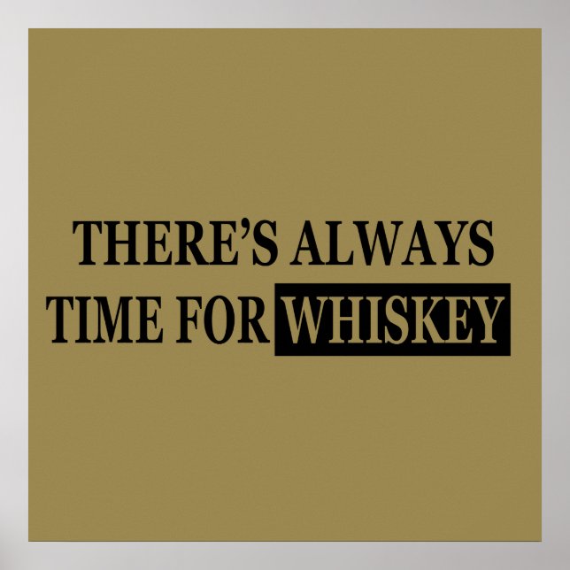 Affiche whiskey lover citations amusantes (Devant)