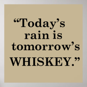 Affiche whiskey slogan