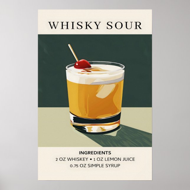 Affiche Whiskey Sour (Devant)