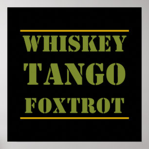 Affiche Whiskey Tango Foxtrot WTF