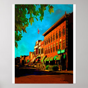 Affiche "Whisky Row Prescott" "Prescott Art"