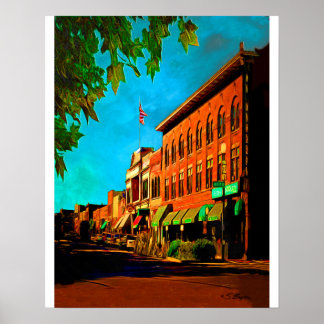 Affiche "Whisky Row Prescott" "Prescott Art"