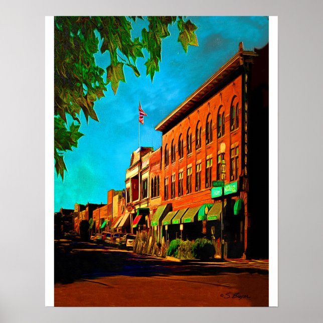 Affiche "Whisky Row Prescott" "Prescott Art" (Devant)