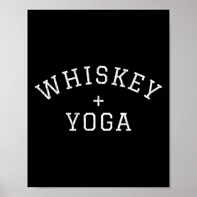 Affiche Whisky + Yoga  (Devant)