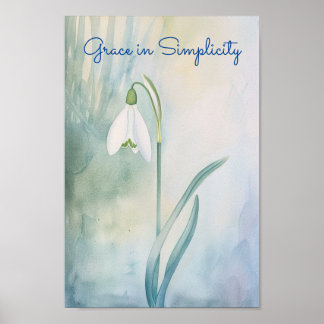 Affiche Whisper of Spring : La douce chute de neige