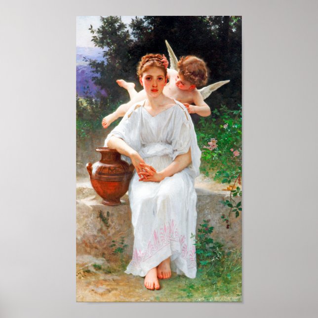 Affiche Whisperies d'Amour, Bouguereau (Devant)