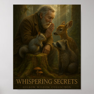Affiche "Whispering Secrets" - Collection de sagesse Hollo