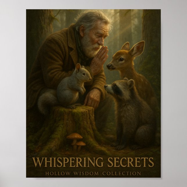 Affiche "Whispering Secrets" - Collection de sagesse Hollo (Devant)