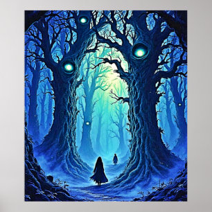 Affiche Whispering Woods Imaginaire foncé