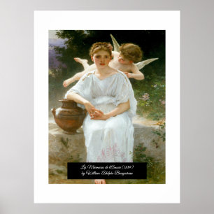 Affiche Whisperings of Love de Bouguereau