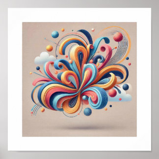 Affiche Whispers Abstraits