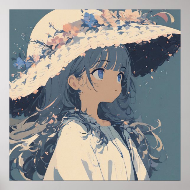 Affiche Whispers Floral : Un Portrait Doux (Devant)