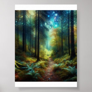 Affiche "Whispers Forestiers Enchantés"