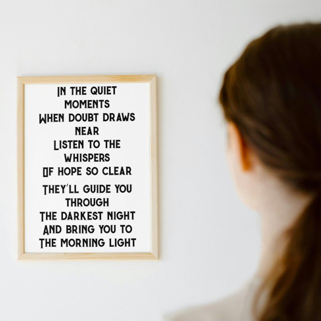 Affiche Whispers of Hope inspiré poème mini (Créateur téléchargé)