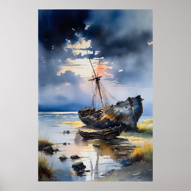 Affiche Whispers of the old, Wrecked Ship (Devant)