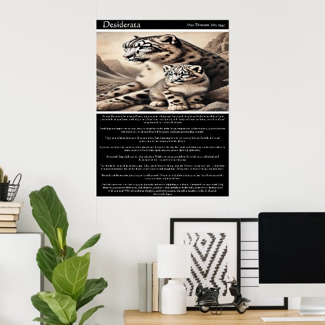 Affiche Whispers of the Wild : Desiderata (Bureau à domicile)