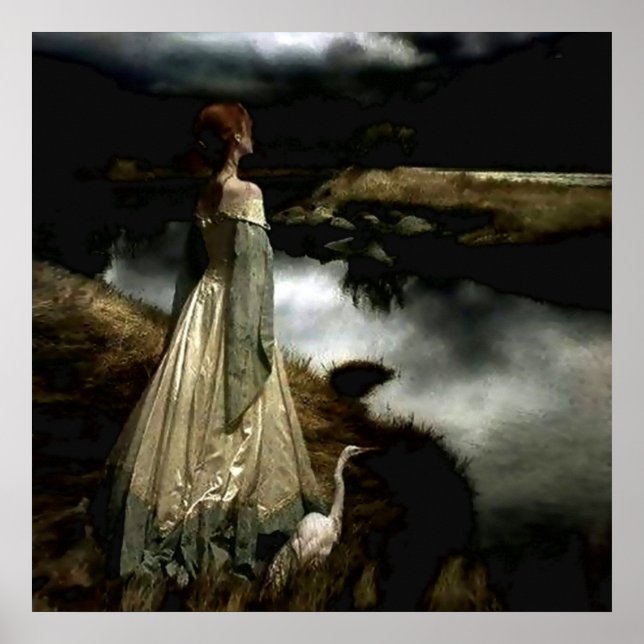 Affiche "Whispers on the Wind" par Edward Robert Hughes (Devant)