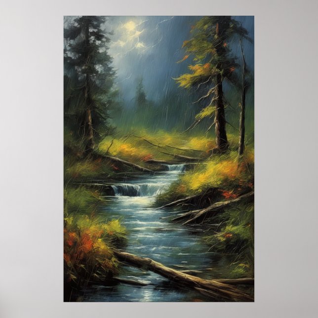 Affiche Whispers patinés, Bois Ancien (Devant)