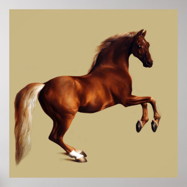 Affiche Whistlejacket horse by George Stubbs (Devant)