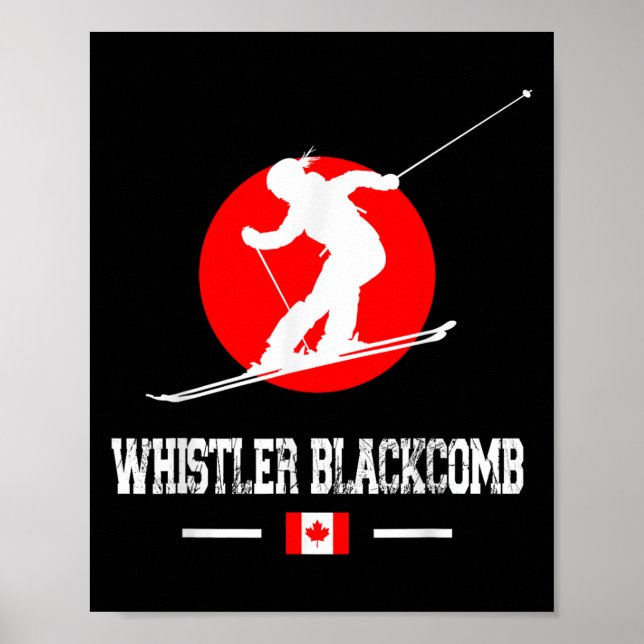 Affiche Whistler Blackcomb Canada Ski Resort Rocky Mountai (Devant)