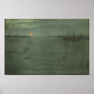 Affiche Whistler - Bleu Et Or Southampton Water