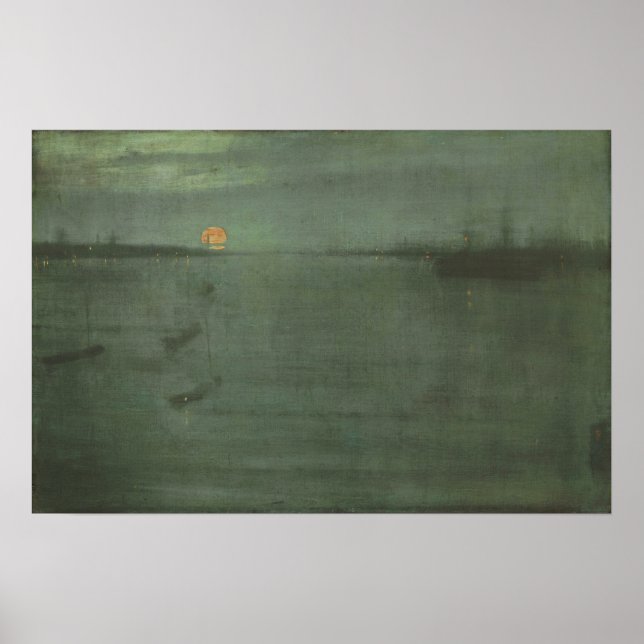 Affiche Whistler - Bleu Et Or Southampton Water (Devant)