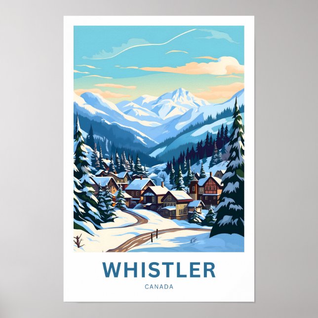 Affiche Whistler Canada - Imprimer (Devant)
