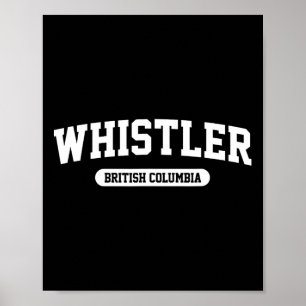 Affiche Whistler Colombie-Britannique Canada Montagne de s