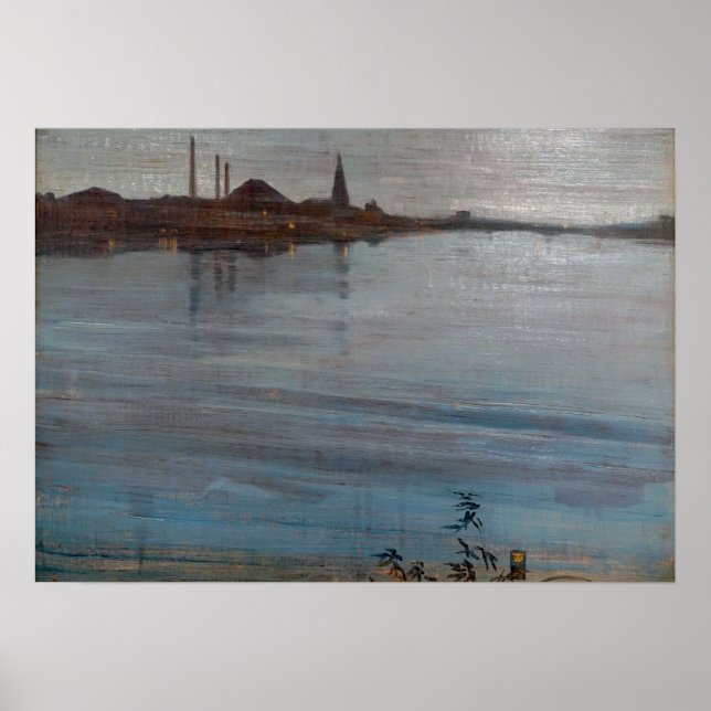 Affiche Whistler - En Bleu Et Argent 1871 (Devant)