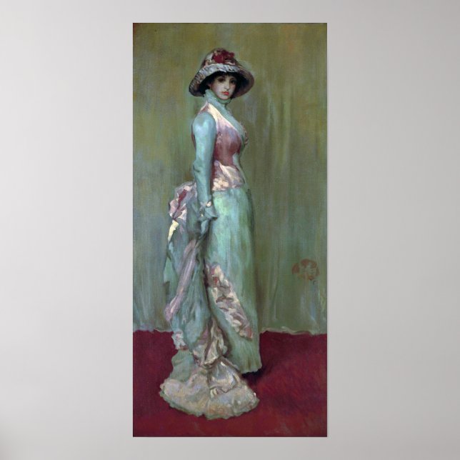 Affiche Whistler - Harmonie En Rose Et Gris Lady Meux (Devant)