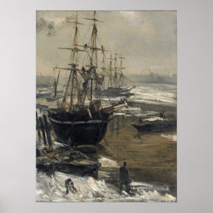 Affiche Whistler - La Tamise Dans La Glace