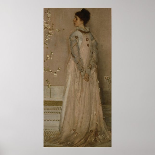 Affiche Whistler - Symphonie En Couleur Flesh Et Rose 1871 (Devant)