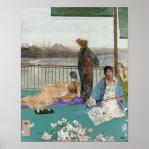 Affiche Whistler - Variations de couleur de chair et vert